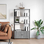 Bücherregal Grau Sonoma 80 x 30 x 155,5 cm Holzwerkstoff