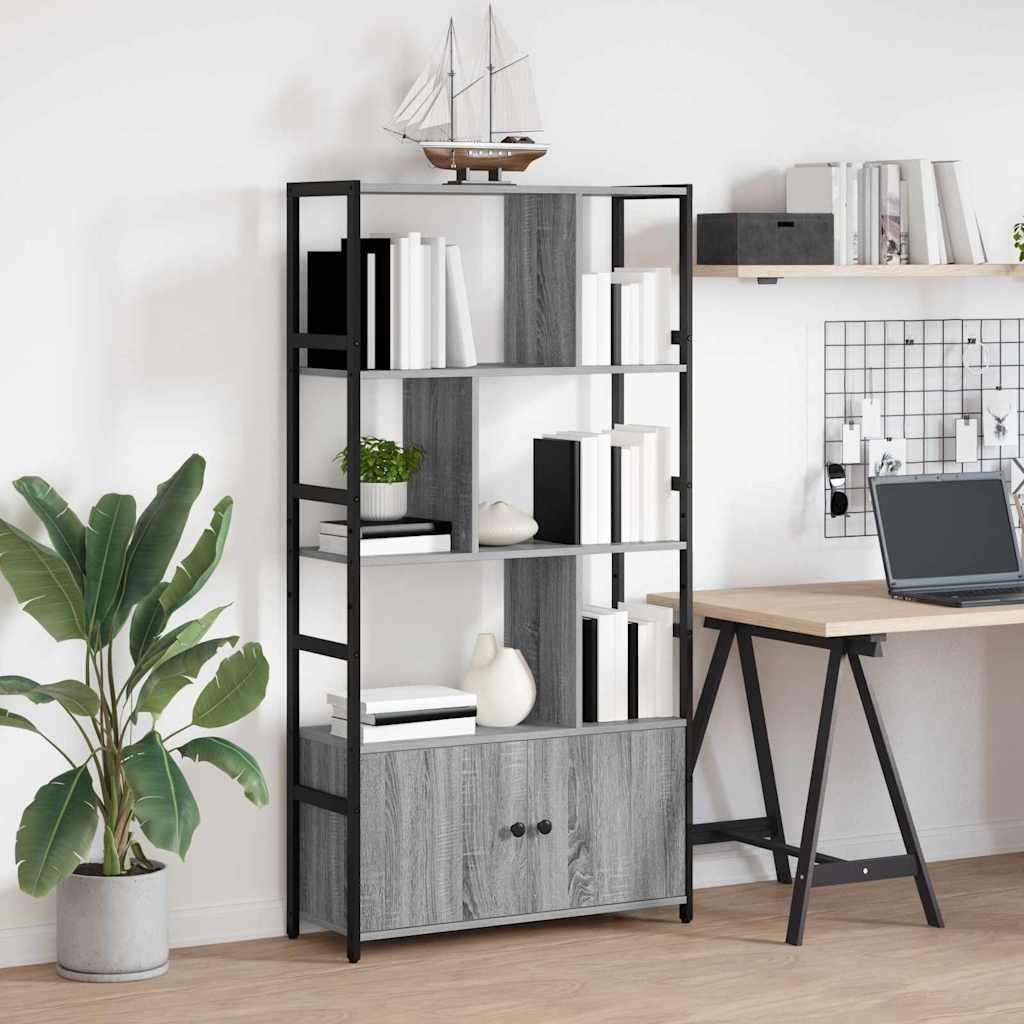 Bücherregal Grau Sonoma 80 x 30 x 155,5 cm Holzwerkstoff