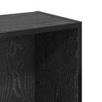 Bücherregal Schwarz Eichen-Optik 80 x 24 x 109 cm Holzwerkstoff