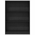 Bücherregal Schwarz Eichen-Optik 80 x 24 x 109 cm Holzwerkstoff