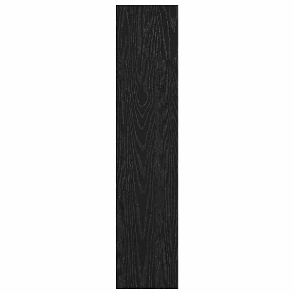 Bücherregal Schwarz Eichen-Optik 80 x 24 x 109 cm Holzwerkstoff