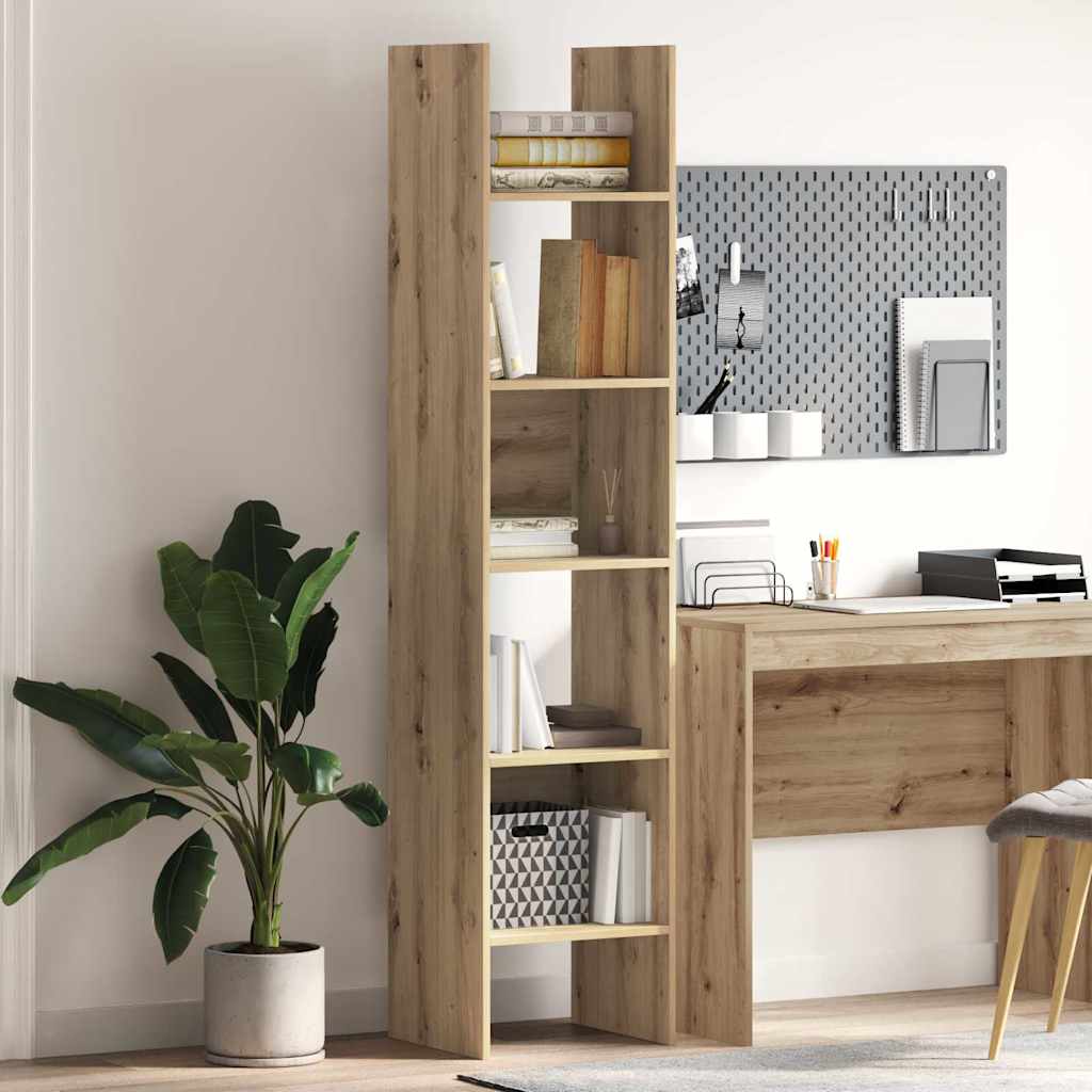 Bücherregal Artisan-Eiche 40 x 35 x 180 cm Holzwerkstoff