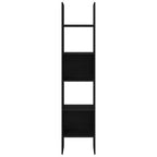 Bücherregal Schwarz Eichen-Optik 40 x 35 x 180 cm Holzwerkstoff