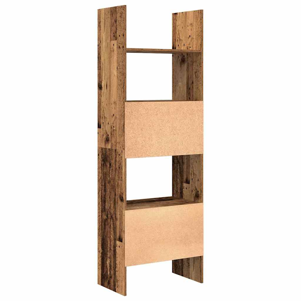 Bücherregal Altholz 60 x 35 x 180 cm Holzwerkstoff