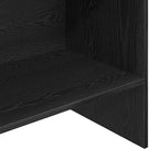 Bücherregal Schwarz Eichen-Optik 60 x 35 x 180 cm Holzwerkstoff