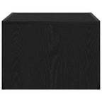 Couchtisch Schwarz Eichen-Optik 50 x 50 x 35 cm Holzwerkstoff