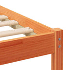 Bettrahmen Wachsbraun 120 x 190 cm Massives Kiefernholz