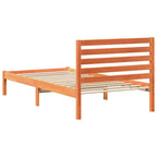 Bettrahmen Wachsbraun 75 x 190 cm Massives Kiefernholz