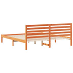 Bettrahmen Wachsbraun 200 x 200 cm Massives Kiefernholz
