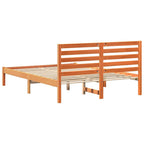 Bettrahmen Wachsbraun 135 x 190 cm Massives Kiefernholz
