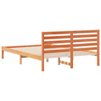 Bettrahmen Wachsbraun 140 x 210 cm Massives Kiefernholz