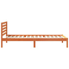 Bettrahmen Wachsbraun 100 x 220 cm Massives Kiefernholz