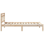 Bettrahmen Braun 90 x 190 cm Massives Kiefernholz