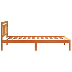 Bettrahmen Braun 90 x 190 cm Massives Kiefernholz