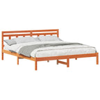 Bettrahmen Braun 200 x 200 cm Massives Kiefernholz