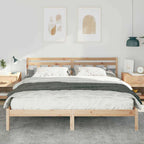Bettrahmen Braun 180 x 200 cm Massives Kiefernholz