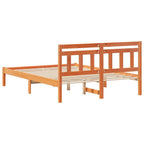 Bettrahmen Braun 120 x 190 cm Massives Kiefernholz