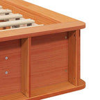 Bettrahmen Wachsbraun 75 x 190 cm Massives Kiefernholz