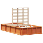 Bettrahmen Wachsbraun 75 x 190 cm Massives Kiefernholz