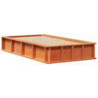 Bettrahmen Wachsbraun 75 x 190 cm Massives Kiefernholz