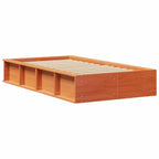 Bettrahmen Wachsbraun 75 x 190 cm Massives Kiefernholz