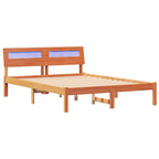 Bettrahmen Wachsbraun 140 x 190 cm Massives Kiefernholz
