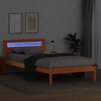 Bettrahmen Wachsbraun 75 x 190 cm Massives Kiefernholz