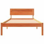 Bettrahmen Wachsbraun 75 x 190 cm Massives Kiefernholz