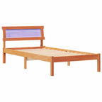 Bettrahmen Wachsbraun 90 x 200 cm Massives Kiefernholz