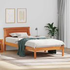 Bettrahmen Wachsbraun 90 x 190 cm Massives Kiefernholz