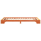 Bettrahmen Braun 90 x 210 cm Massives Kiefernholz