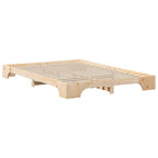 Bettrahmen Braun 140 x 210 cm Massives Kiefernholz