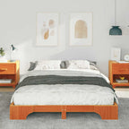 Bettrahmen Braun 140 x 210 cm Massives Kiefernholz