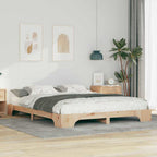 Bettrahmen Braun 160 x 210 cm Massives Kiefernholz