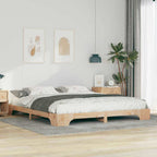 Bettrahmen Braun 200 x 210 cm Massives Kiefernholz