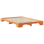 Bettrahmen Braun 140 x 220 cm Massives Kiefernholz