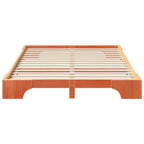 Bettrahmen Braun 140 x 220 cm Massives Kiefernholz