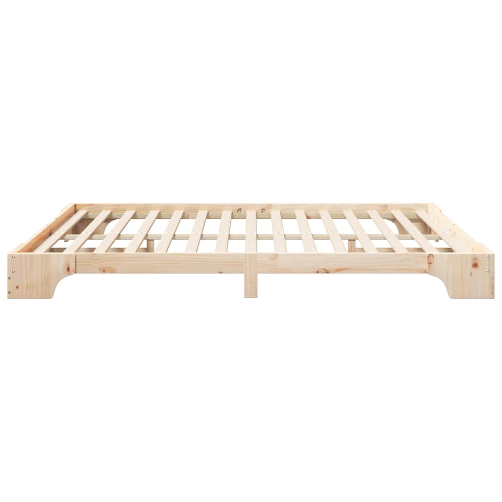 Bettrahmen Braun 180 x 220 cm Massives Kiefernholz