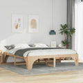 Bettrahmen Braun 200 x 200 cm Massives Kiefernholz