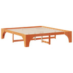 Bettrahmen Braun 200 x 200 cm Massives Kiefernholz