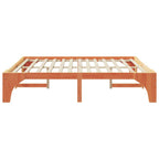 Bettrahmen Braun 200 x 200 cm Massives Kiefernholz