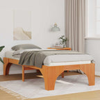 Bettrahmen Braun 100 x 200 cm Massives Kiefernholz
