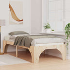 Bettrahmen Braun 80 x 200 cm Massives Kiefernholz
