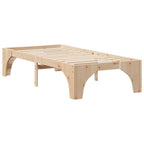 Bettrahmen Braun 80 x 200 cm Massives Kiefernholz