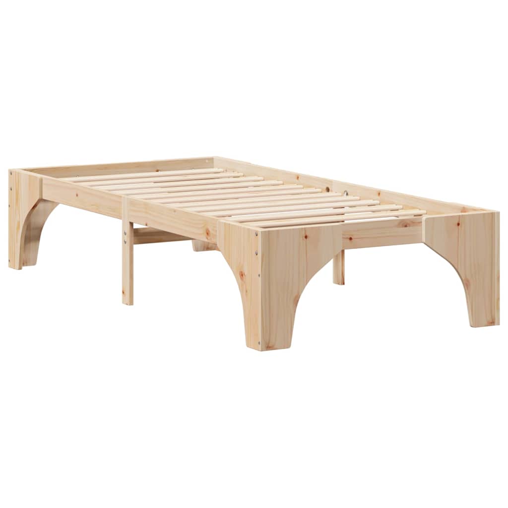 Bettrahmen Braun 80 x 200 cm Massives Kiefernholz