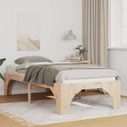 Bettrahmen Braun 90 x 190 cm Massives Kiefernholz