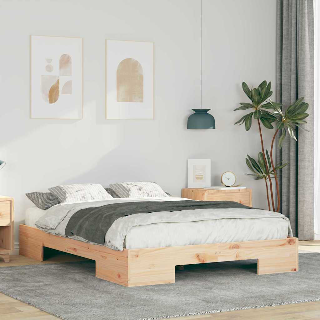 Bettgestell Braun 135 x 190 cm