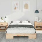 Bettgestell Braun 135 x 190 cm
