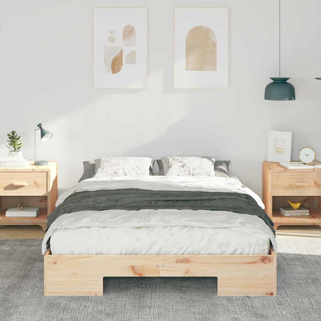 Bettgestell Braun 120 x 190 cm