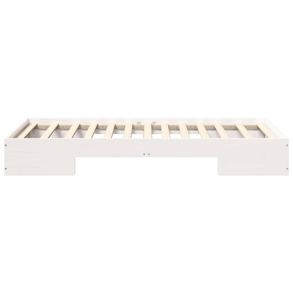 Bettgestell Weiß 100 x 200 cm